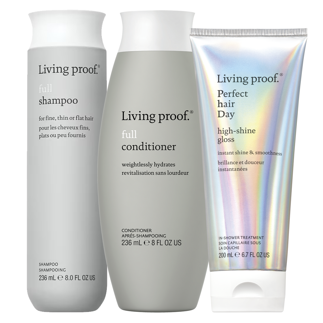 Set Full Shampoo, Acondicionador y high-shine gloss