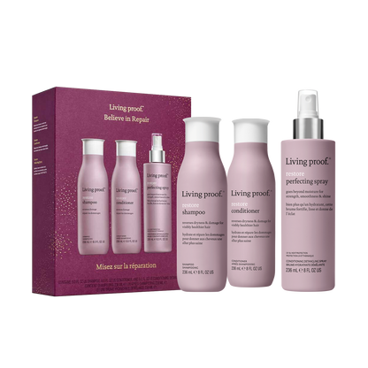 Pack Restore Brilliantly Revived - Shampoo, acondicionador y spray acondicionador